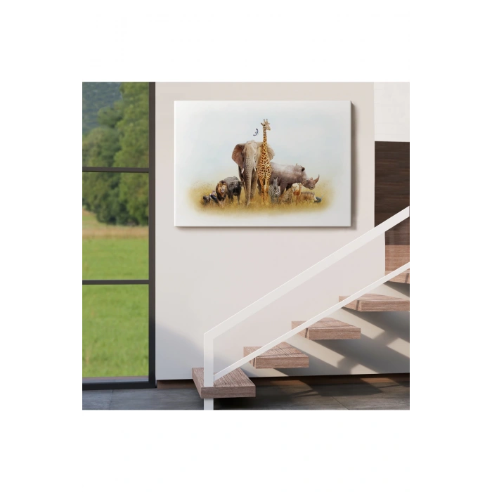 Hayvanlar Alemi Dekoratif Kanvas Tablo 1146