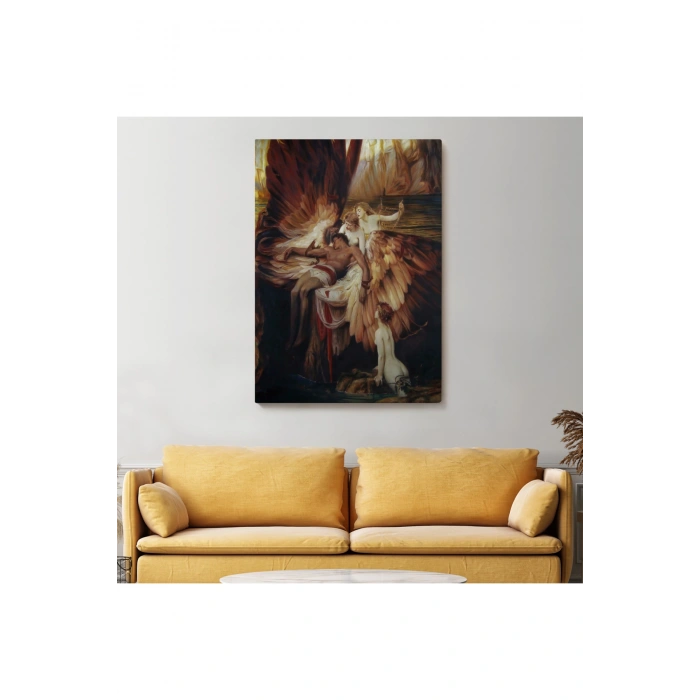 İkarus İçin Ağlayan Melekler Tablosu - Lament For Icarus-6499