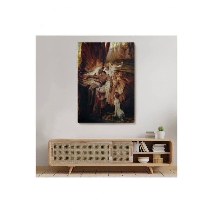 İkarus İçin Ağlayan Melekler Tablosu - Lament For Icarus-6499