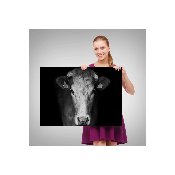 İnek  Dekoratif Kanvas Tablo 1137