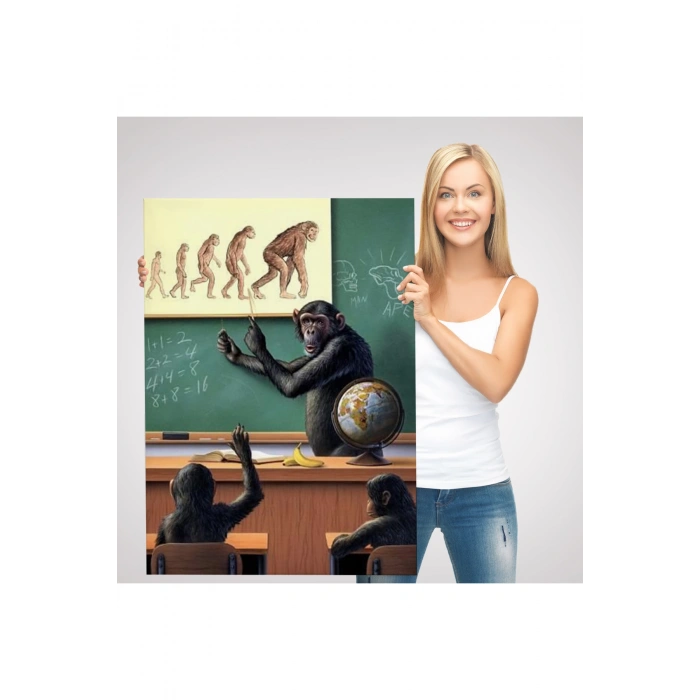 İnsanın Tersine Evrimine Anlatan Manmun Tablosu-6265