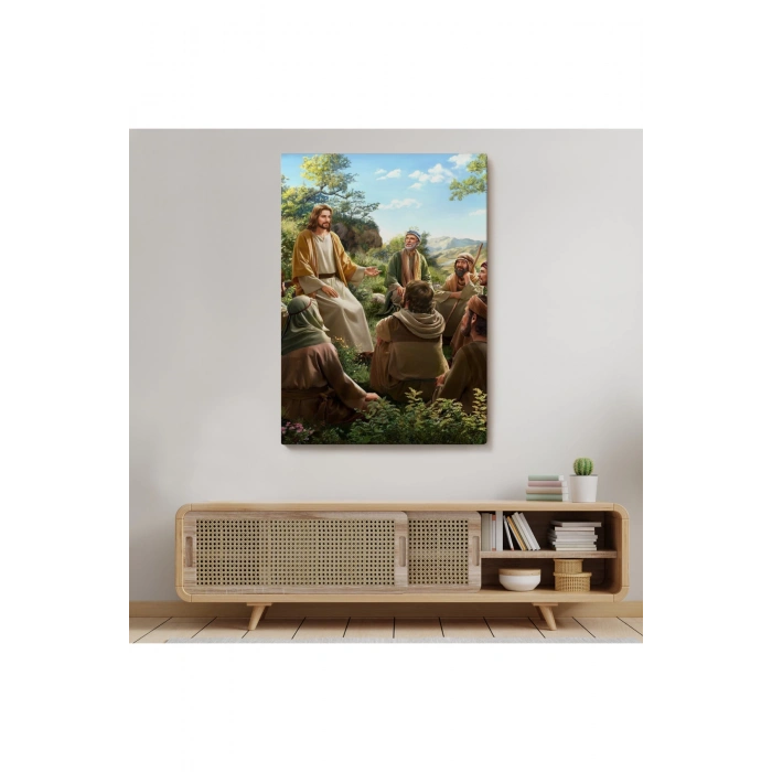 İsa Mesih Havarilerine Ders Veriyor, Hristiyan Hediye Tablosu Jesus Christ -6382