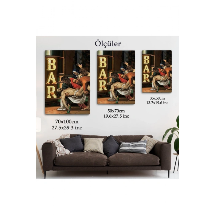 İsanın Defni Parodi Hrıstiyan Hediyesi Dekoratif Duvar Tablosu-6256