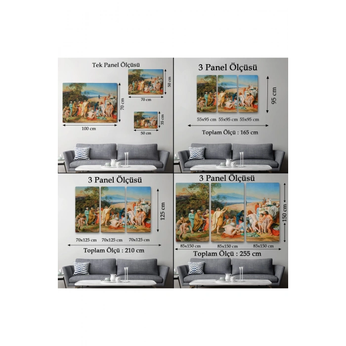 İsanın İnsanlara Görünüşü Tablosu - Aleksander Ivanov - The Apparition of Christ to the People-6539