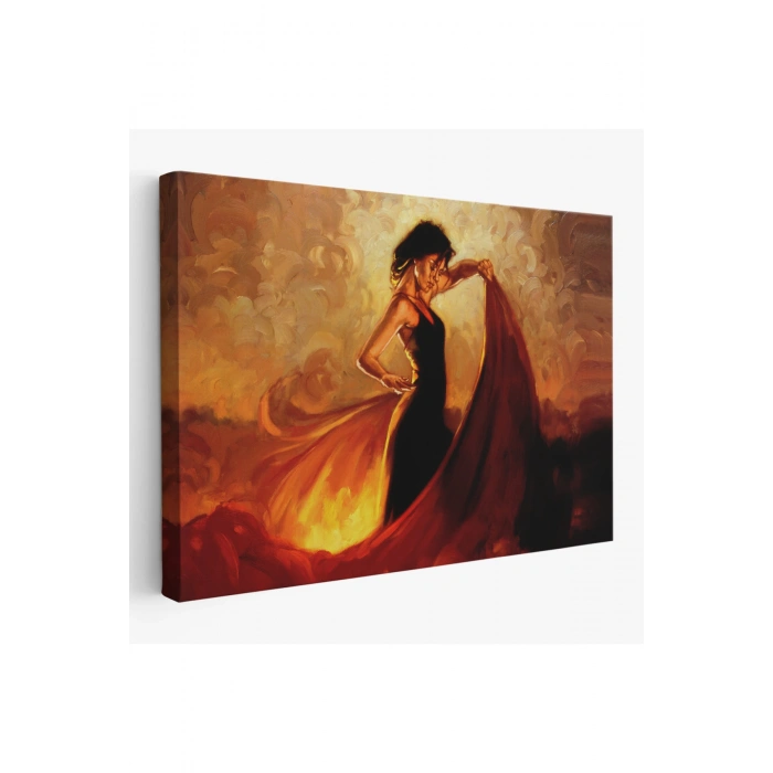 İspanyol Dansçı Kadın Tablosu-6595