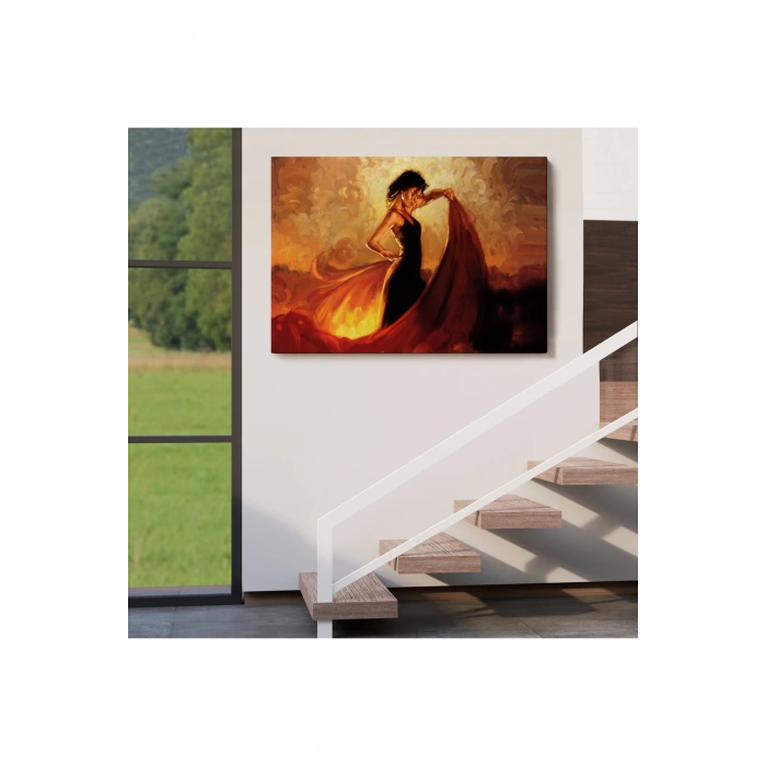 İspanyol Dansçı Kadın Tablosu-6595