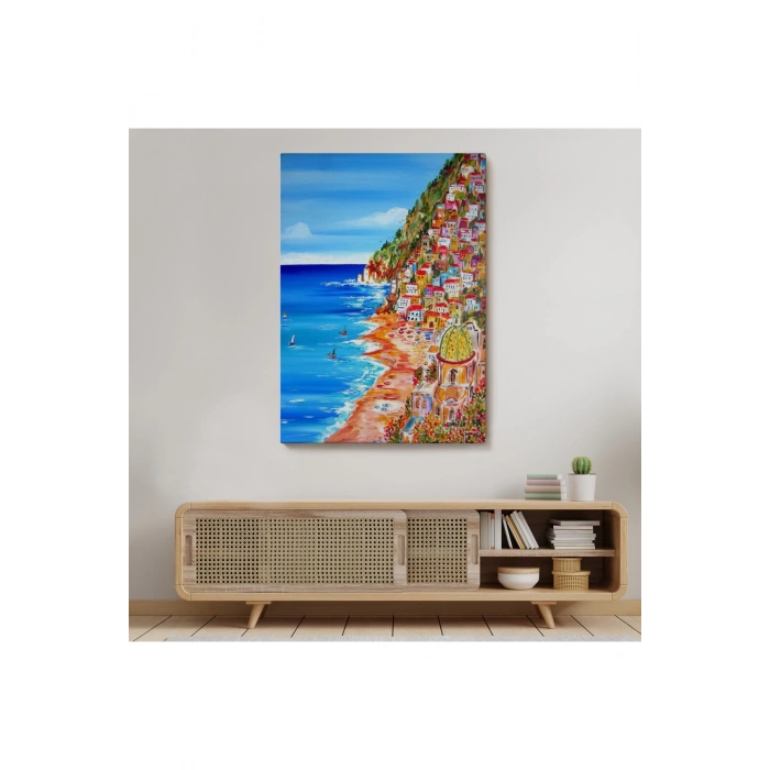 İtalya La Bella Positano Amalfi Sahili Duvar Tablosu-6237