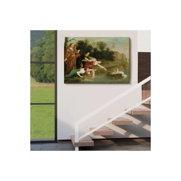 Jacques Stella - Musanın Bulunuşu Tablosu - The Finding of Moses-6579