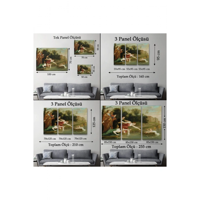 Jacques Stella - Musanın Bulunuşu Tablosu - The Finding of Moses-6579