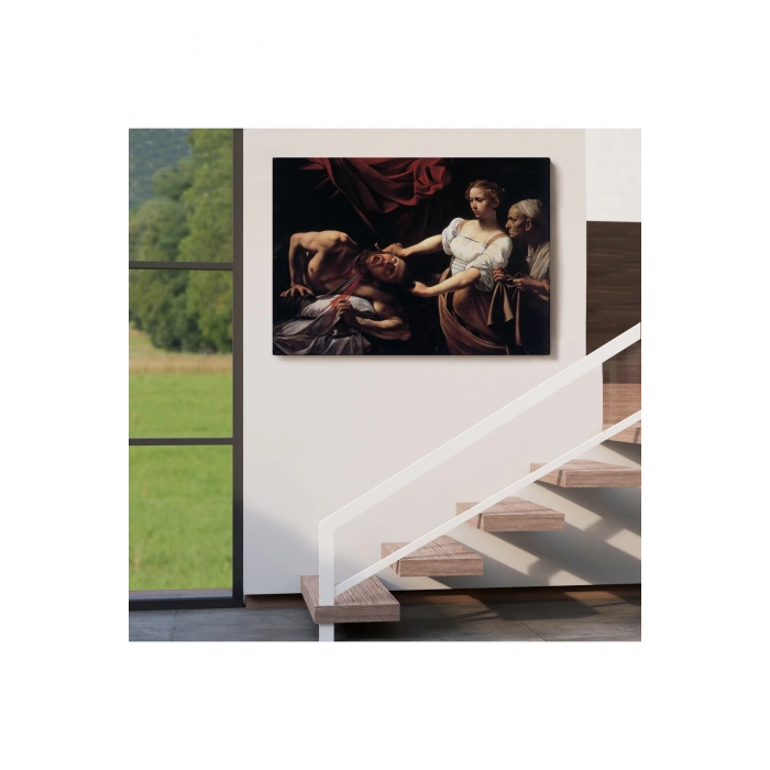 Jean Caravaggio Judith Holofernesin Başını Keserken Tablo-6646
