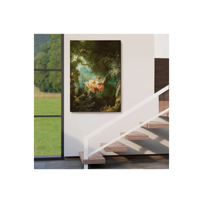 Jean-Honore Fragonard Salıncağın Mutlu Kazaları Tablosu-6253