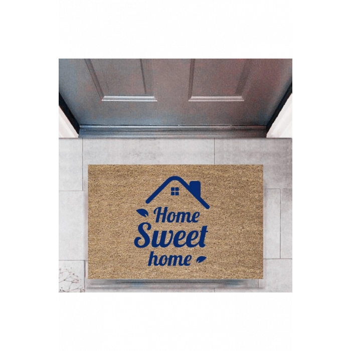 Kapı Önü Paspası Dekoratif Dijital Baskı Home Sweet Home P-2321