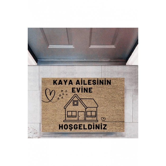 Kapı Önü Paspası Dekoratif Dijital Baskı Kişiye Özel P-2443