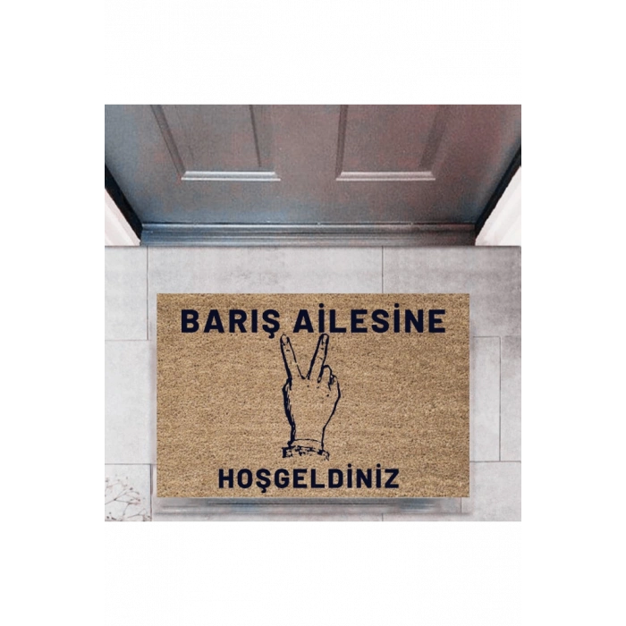 Kapı Önü Paspası Dekoratif Dijital Baskı Kişiye Özel P-2447