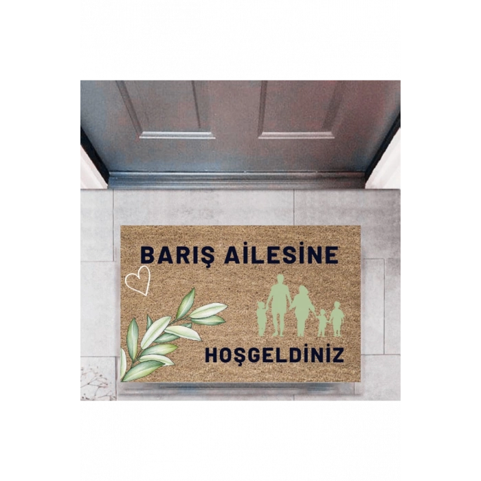 Kapı Önü Paspası Dekoratif Dijital Baskı Kişiye Özel P-2450