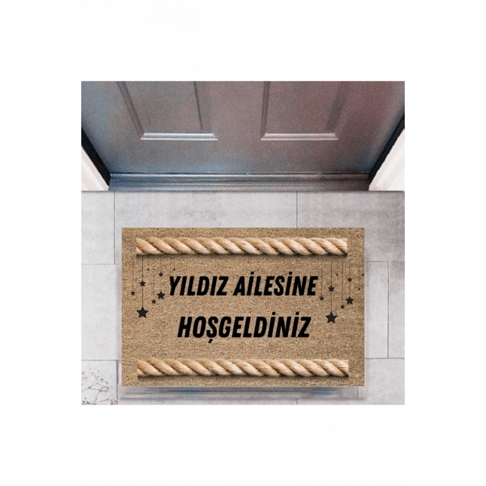 Kapı Önü Paspası Dekoratif Dijital Baskı Kişiye Özel P-2500