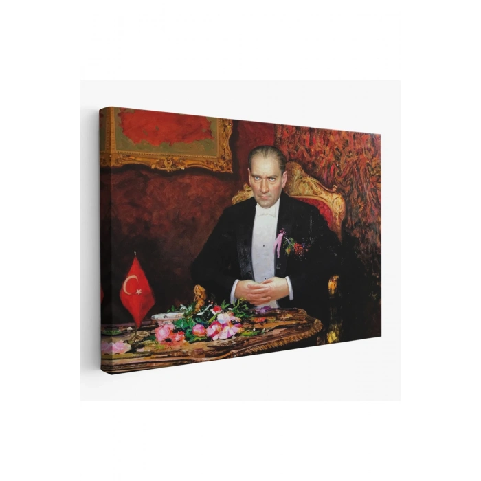 Keskin Bakışlı Atatürk Tablosu-6553