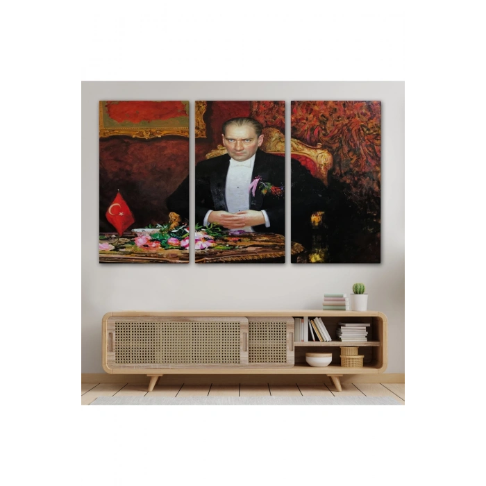 Keskin Bakışlı Atatürk Tablosu-6553