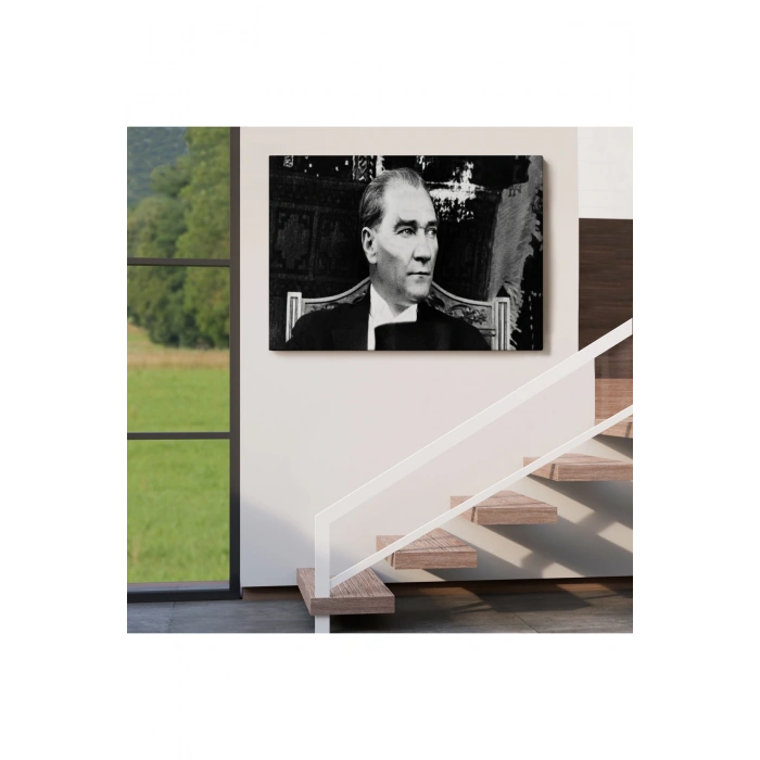 Keskin Bakışlı Atatürk Tablosu-6635