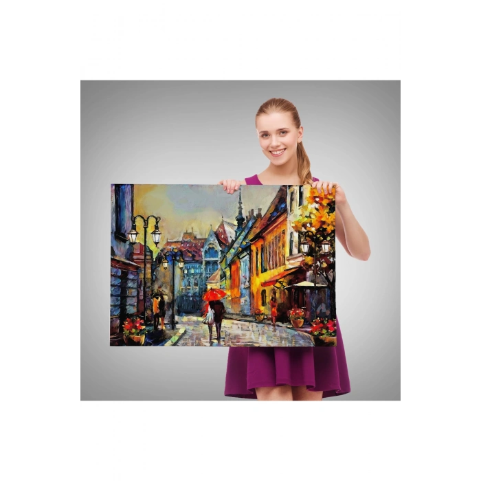 Kiev Ukrayna Sokak Manzarası Duvar Tablosu-1213
