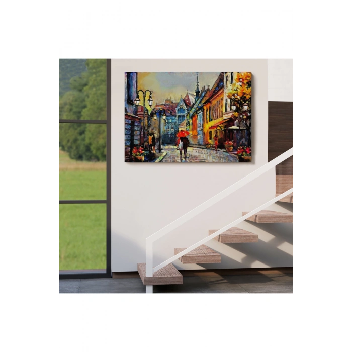 Kiev Ukrayna Sokak Manzarası Duvar Tablosu-1213