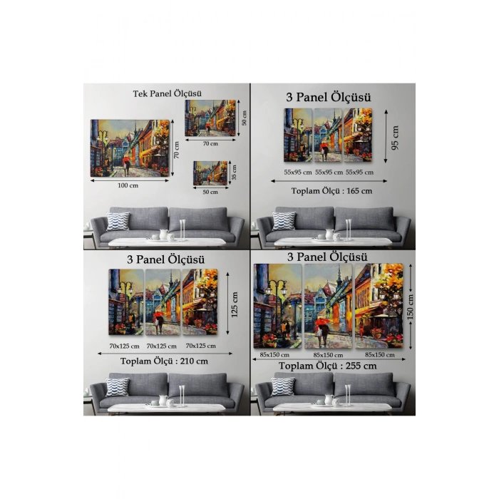 Kiev Ukrayna Sokak Manzarası Duvar Tablosu-1213
