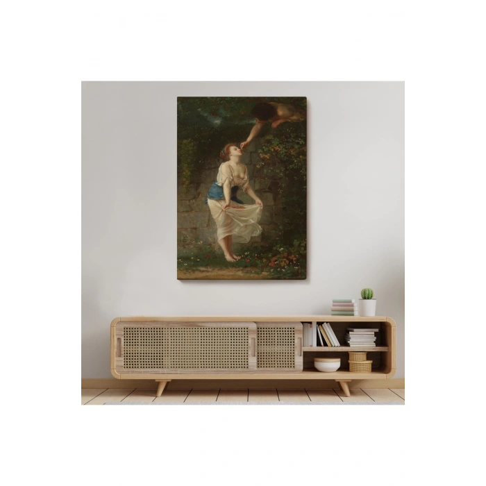 Kiraz Toplayan Sevgililer Duvar Tablosu-6255