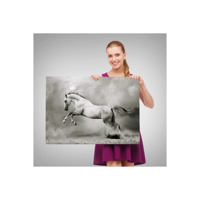 Kırmızı Klasik Araba Tablosu-6597