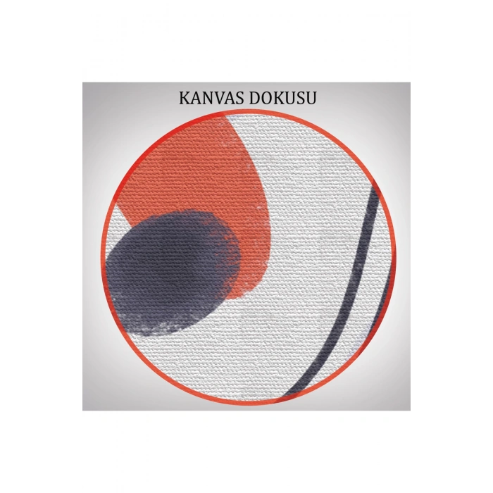 Kırmızı Tonlu Suluboya Görünümlü Soyut Desenler Duvar Tablosu Üçlü Set-EF-105