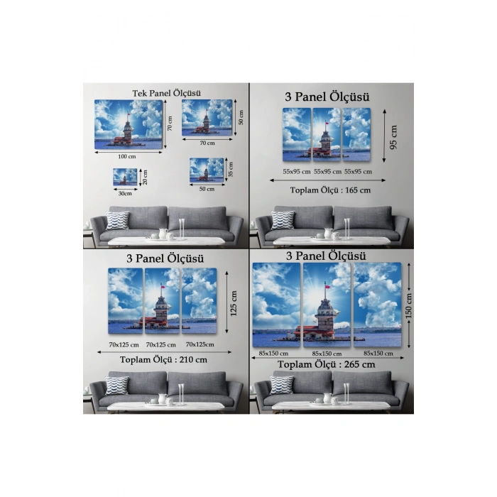 Kız Kulesi Manzarası Duvar Tablosu-6515