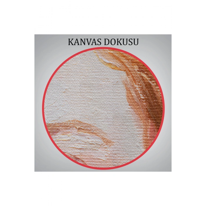 Kızıl Saçlı Kadın Yağlıboya Görünüm Dekoratif Tablo-3741