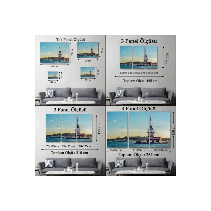 Kızkulesi Dekoratif Kanvas Tablo-6512