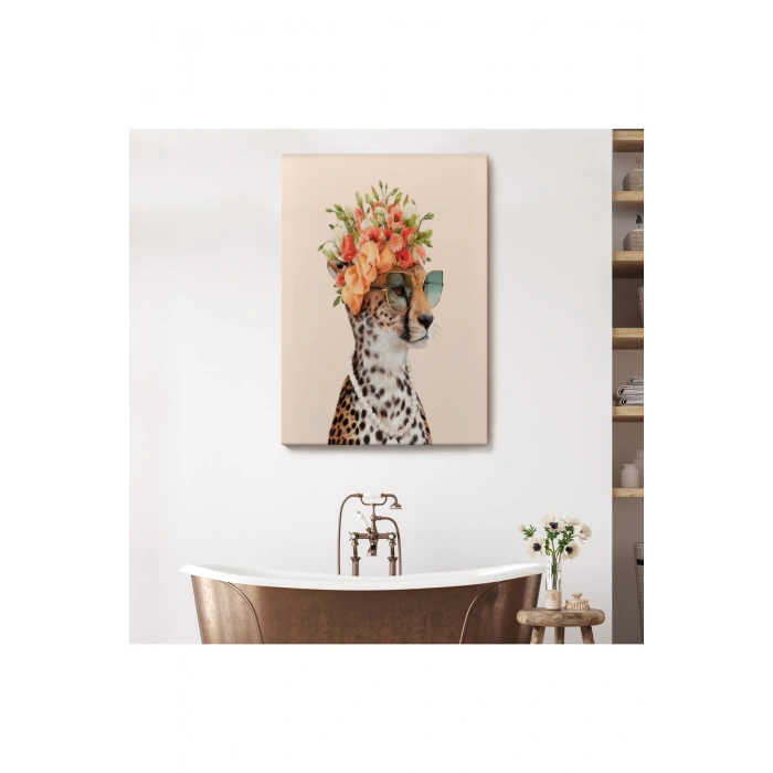 Kokoş Çıta, Çiçek Taçlı Sosyetik Çita Tablosu-6322