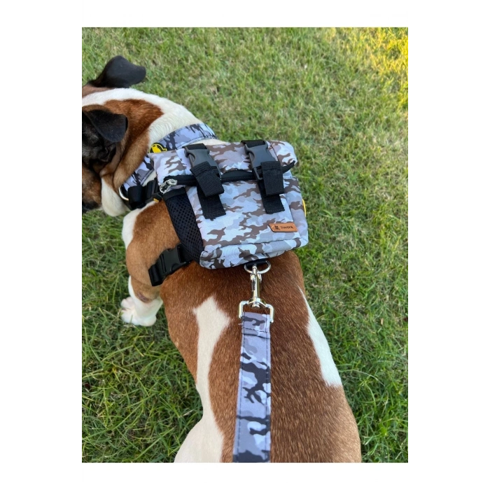 Köpek Sırt Çantası + Tasma Seti