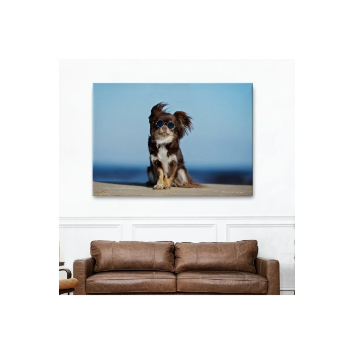 Küçük Köpek Dekoratif Kanvas Tablo 1157