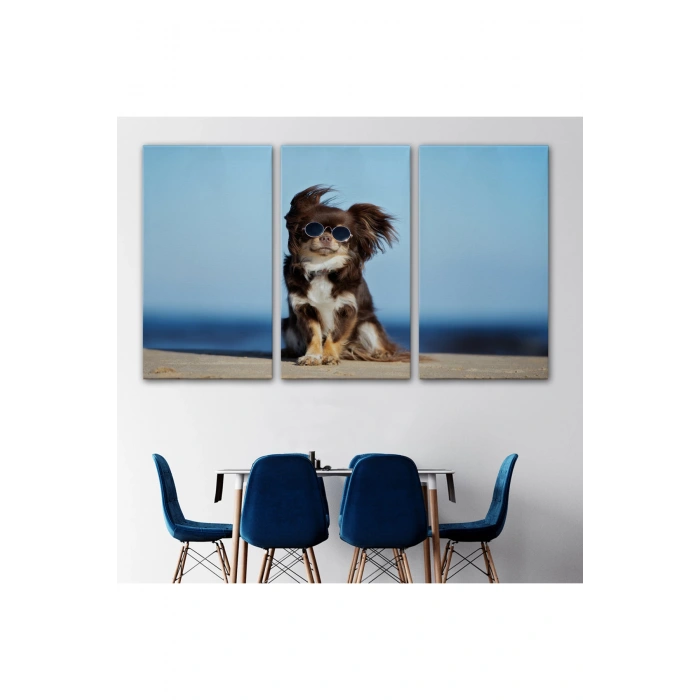 Küçük Köpek Dekoratif Kanvas Tablo 1157