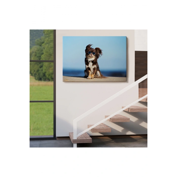 Küçük Köpek Dekoratif Kanvas Tablo 1157