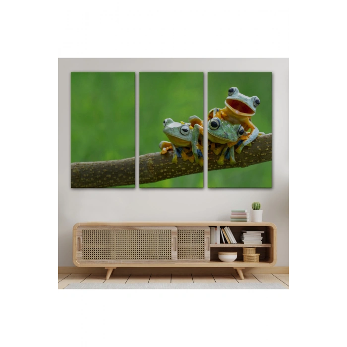 Küçük Kurbağalar Dekoratif Kanvas Tablo 1179