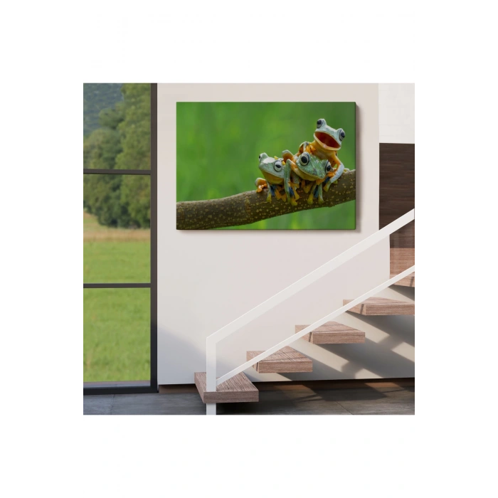 Küçük Kurbağalar Dekoratif Kanvas Tablo 1179