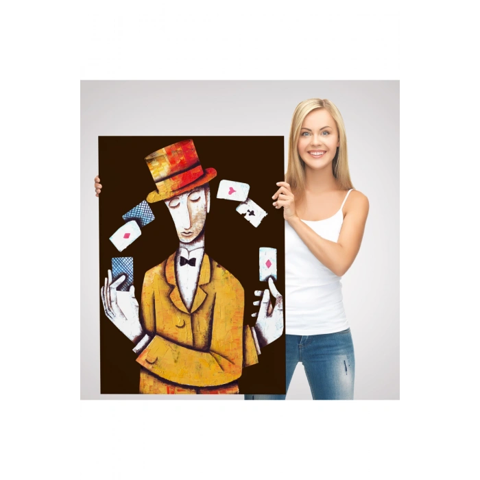 Kumarbaz Adam Dekoratif Duvar Tablosu-6443