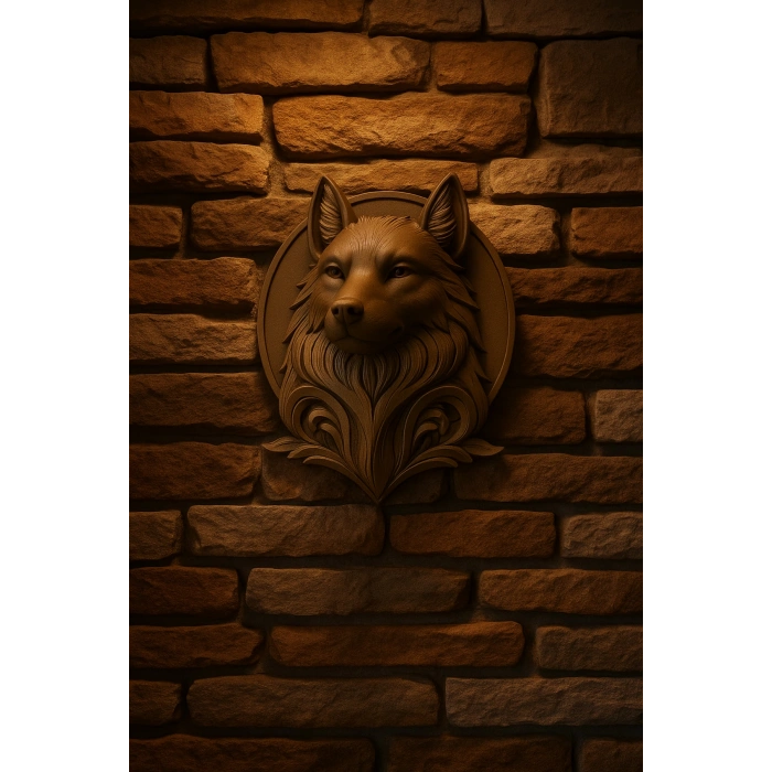 Bozkurt Duvar Dekoru 20 cm