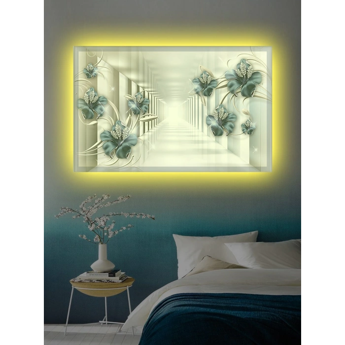 Led Işıklı 3d Dekoratif Hediyelik Tablo