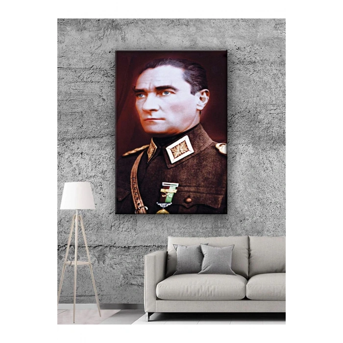 Led Işıklı Atatürk Kanvas Tabloları