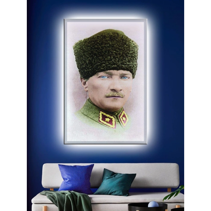 Led Işıklı Atatürk  Misafir Odası