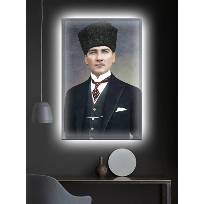 Led Işıklı Atatürk (Ofis, İşyeri,Salon)