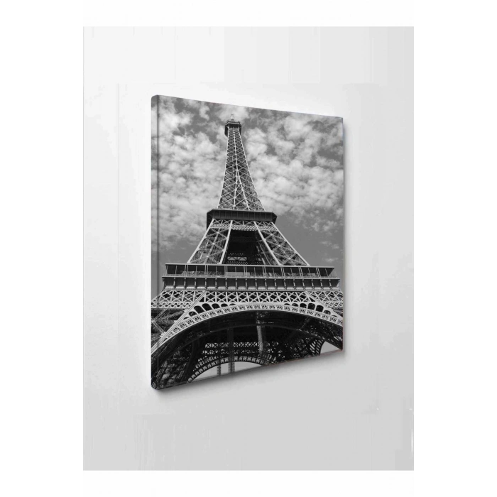 Led Işıklı Eyfel Kulesi Siyah Beyaz (Ofis, İşyeri,)