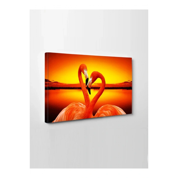 Led Işıklı Flamingo (Harika bir hediyelik tablo)