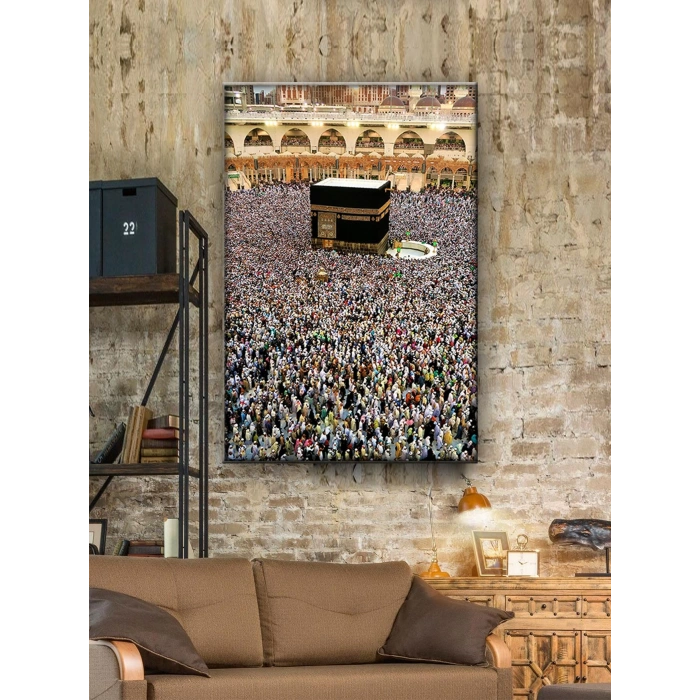 Led Işıklı Kabe (dini içerikli tablo)