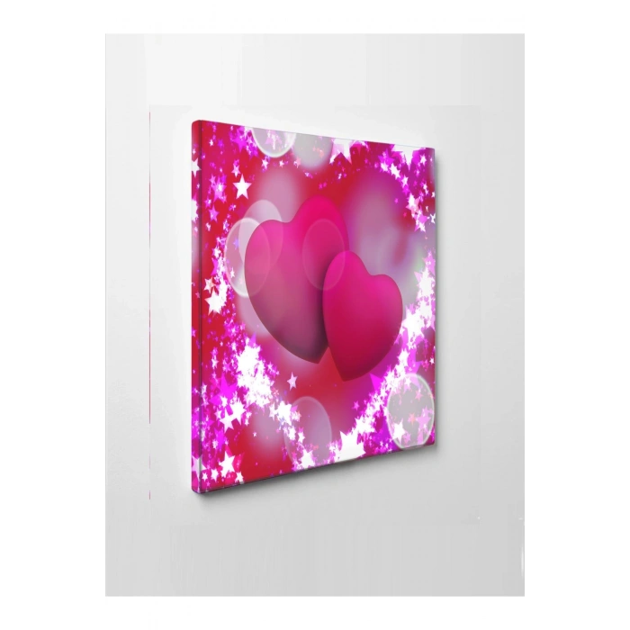 Led Işıklı Kalpli Tablo (Sevgili için)