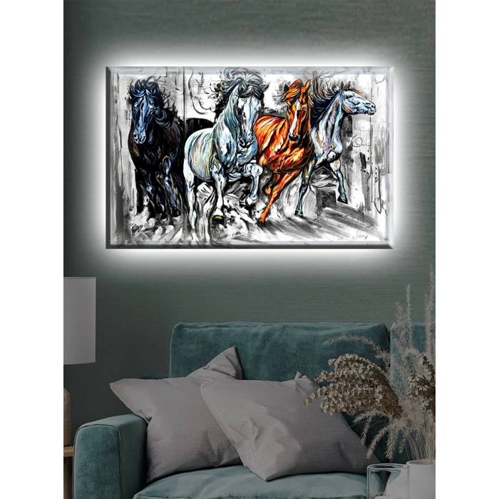 Led Işıklı Sanatsal  Güzel Atlar